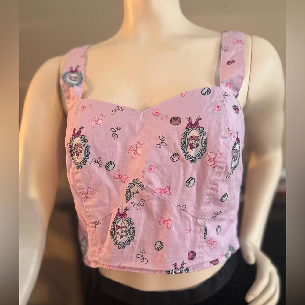 Disney Pink Tank Top with Character Print